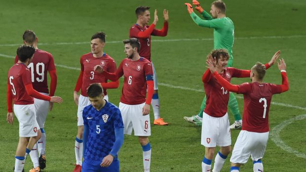 Čeští fotbalisté do 21 let po výhře nad Chorvatskem