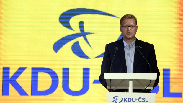 Předseda KDU-ČSL Pavel Bělobrádek na ideové konferenci lidovců, 15.9. 2018.
