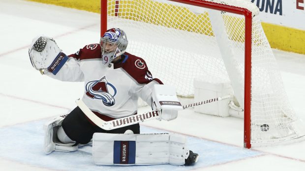 Český gólman Pavel Francouz při svém premiérovém zápase v NHL inkasoval jen jediný gól.