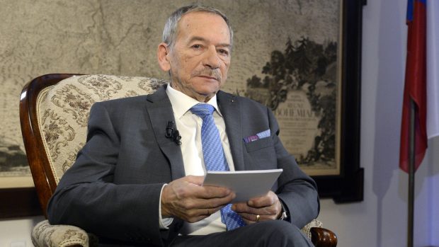 Předseda Senátu Jaroslav Kubera při novoročním projevu