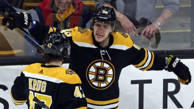 Český útočník Bostonu David Pastrňák