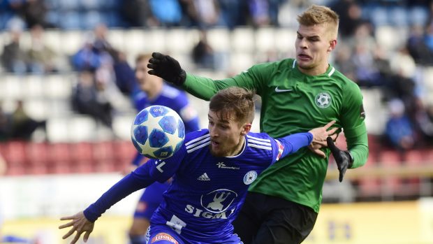 Momentka ze zápasu mezi Sigmou Olomouc a Příbramí