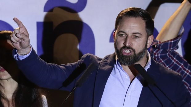 Lídr strany Vox Santiago Abascal Conde