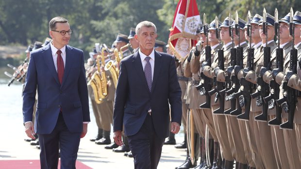 Český premiér Andrej Babiš (ANO) a jeho polský protějšek Mateusz Morawiecki