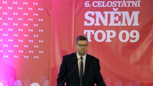 Končící předseda TOP 09 Jiří Pospíšil zahájil volební sněm strany