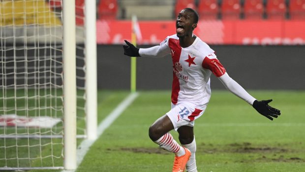 Autor prvního gólu utkání Abdallah Sima ze Slavie