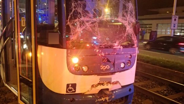 V Ostravě se srazily dvě tramvaje
