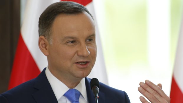 Polský prezident Andrzej Duda na snímku z června 2017 v Tbilisi.