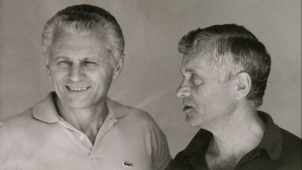 Ctirad Mašín (vlevo) a Josef Mašín na fotografii z roku 1988