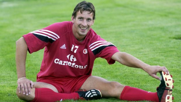 Fotbalista Adam Petrouš na fotografii v roce 2003
