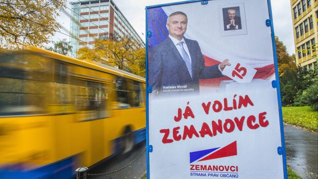 Strana práv občanů Zemanovci - billboard SPOZ ve Zlíně v říjnu 2013