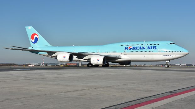 Boeing typu 747-8, který Sierra Nevada Corp. nakoupila k přepracování na vzdušné velitelské středisko (ilustrační foto)