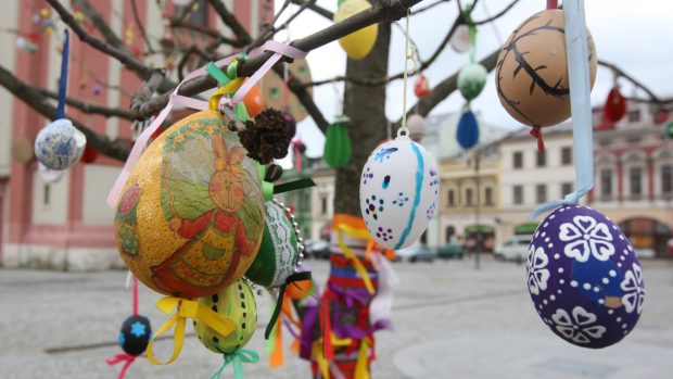 Na náměstí v Hranicích v Olomouckém kraji měli loni kraslicovník