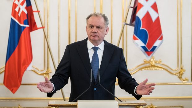 Slovenský prezident Andrej Kiska na snímku z března 2018.