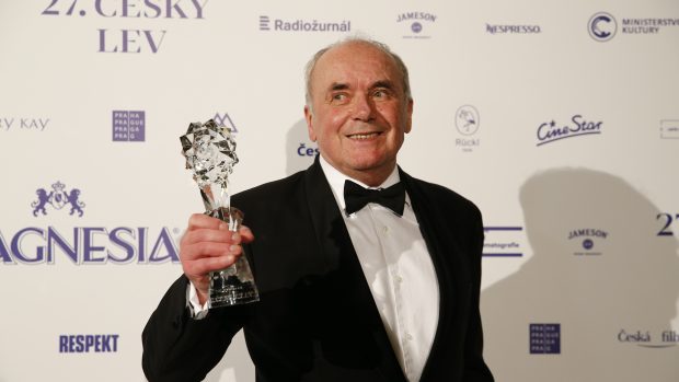 Vladimír Smutný s Českým lvem za rok 2019