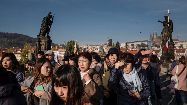 Čínští turisté v Praze