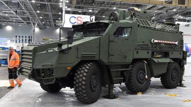 Obrněný vůz TITUS 6X6 KOVS na brněnském výstavišti v roce 2021