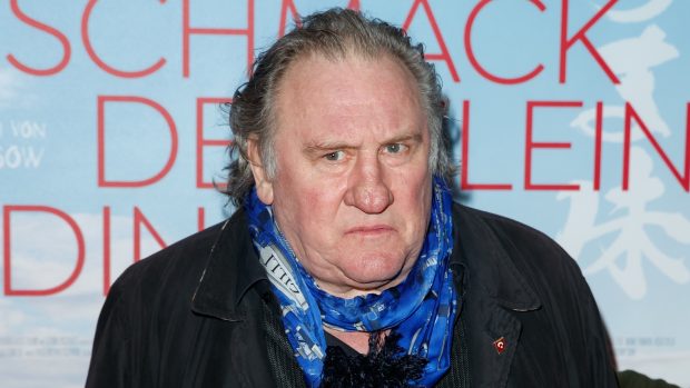 Gerard Depardieu na premiéře filmu Chuť maličkostí v Berlíně v roce 2023