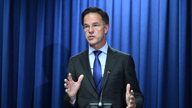 Nizozemský premiér Mark Rutte při návštěvě Kosova