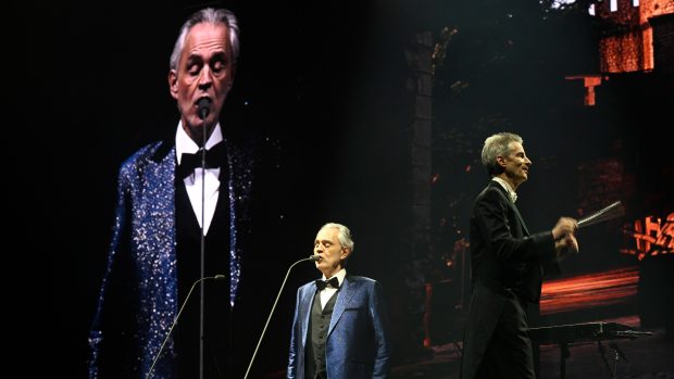 Andrea Bocelli v sobotu večer vystoupil v O2 aréně v Praze