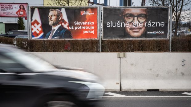 Kampaň Petera Pellegriniho a Ivana Korčoka
