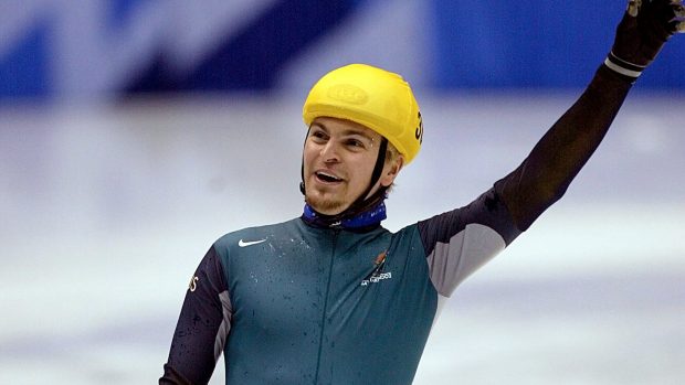 Olympijský vítěz v rychlobruslení na krátké dráze Steven Bradbury