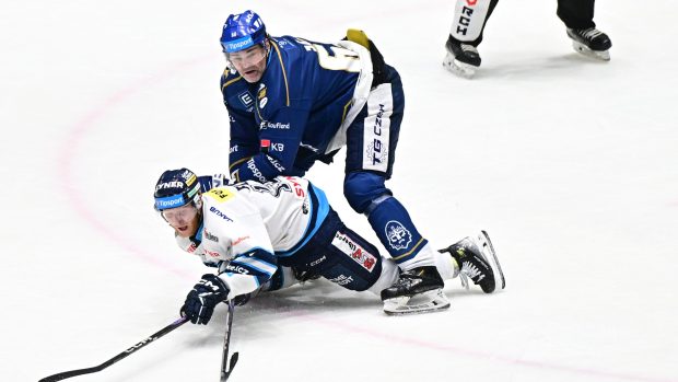 Jaromír Jágr v duelu 32. kola hokejové Tipsport extraligy mezi Kladnem a Libercem