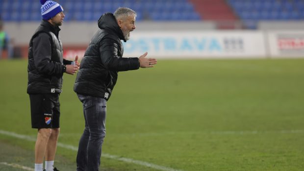 Trenér Baníku Ostrava Pavel Hapal