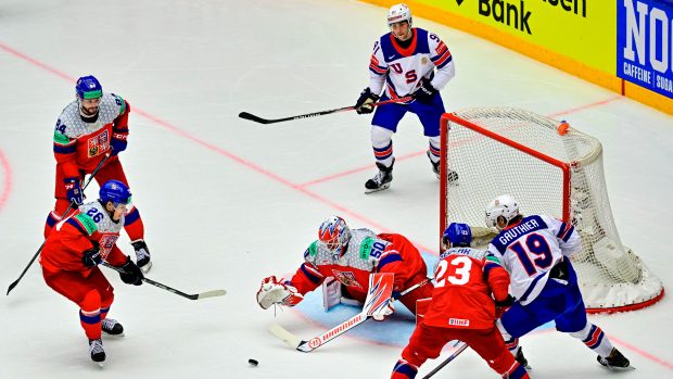 Čeští hokejisté vstřelili Američanům dva góly a jeden čas vedli. To ale bohužel nestačilo a prohráli 2:5.