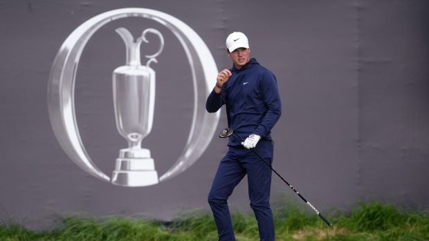 Český golfista Filip Jakubčík v první soutěžní den na The Open