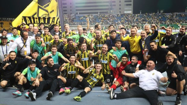 Radost fotbalistů Almaty po postupu do Ligy mistrů