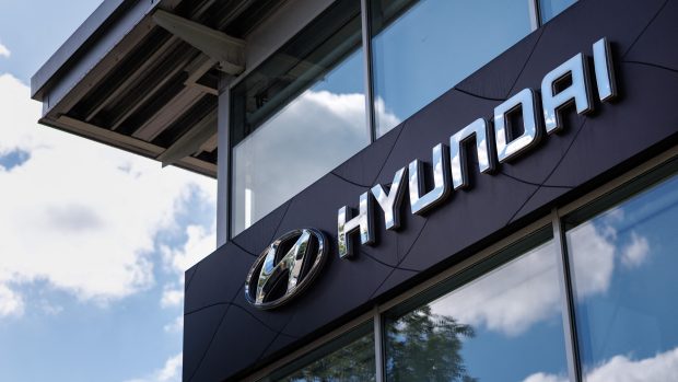 Logo automobilky Hyundai Motor