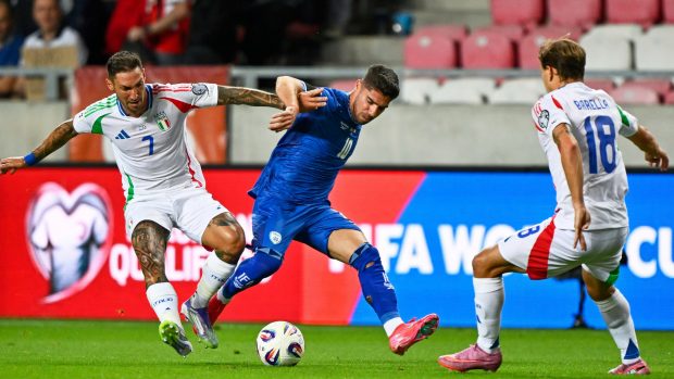 Fotbalisté Itálie v gólové přestřelce udolali Izrael 5:4