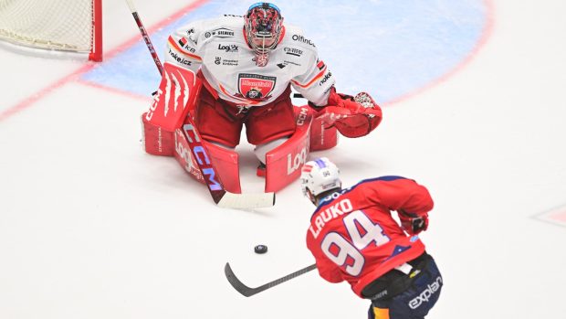 Jakub Lauko vstřelil svůj premiérový gól v dresu pardubického Dynama