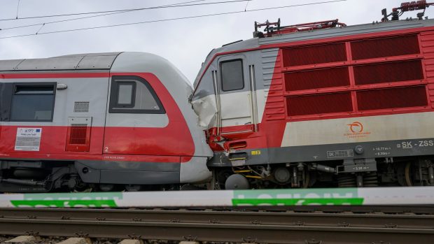 Srážka vlaků na Slovensku