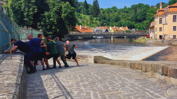 Záchranné akce v Českém Krumlově