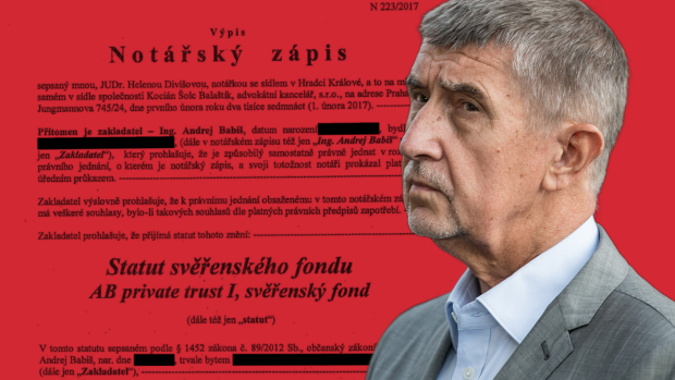 Premiér ve svých fondech figuruje jako zakladatel a jediný obmyšlený, píše se ve Statutu svěřenského fondu