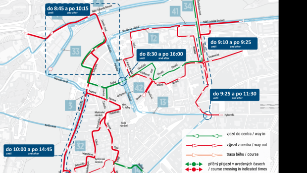 Omezení při maratonu RunCzech 2022