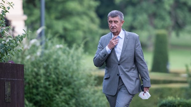 Andrej Babiš po schůzce v Lánech.