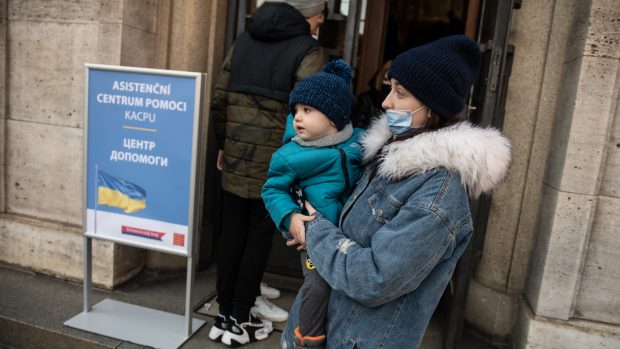 Asistenční centrum pomoci ukrajinským uprchlíkům v Praze