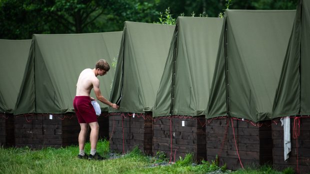 Airsoftový military larp tábor