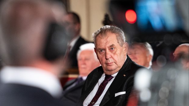 Prezident Miloš Zeman rozdal celkem 78 vyznamenání