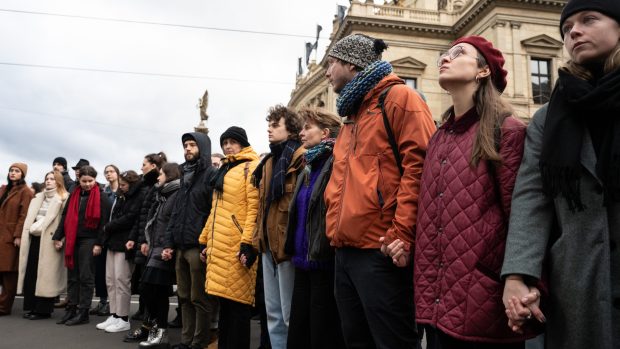 Pieta za oběti střelby na filozofické fakultě