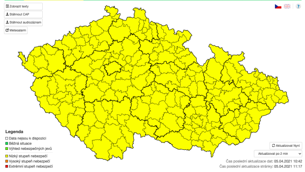 Meteorologové varují před silným větrem, sněhem a tvorbou náledí