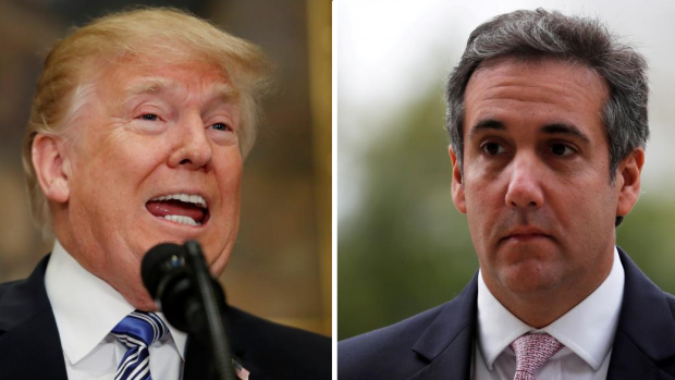 Americký prezident Donald Trump (vlevo) a jeho nynější právník Michael Cohen