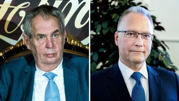 Prezident Miloš Zeman a šéf BIS Michal Koudelka