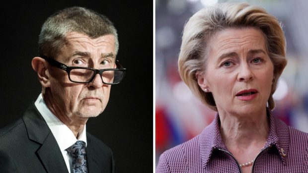 Premiér Andrej Babiš a šéfka Evropské komise Ursula von der Leyenová