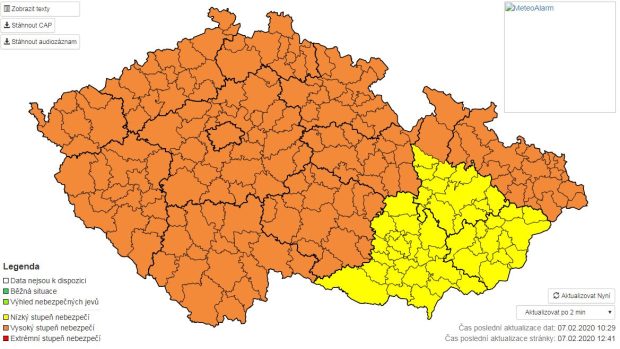Český hydrometeorologický ústav vydal výstrahu před větrem.