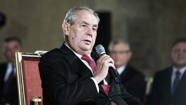 ‚Rád bych s úctou a obdivem vzpomenul Václava Havla,‘ řekl prezident Miloš Zeman  mimo jiné v projevu.