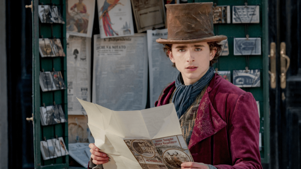 Timothée Chalamet jako Willy Wonka